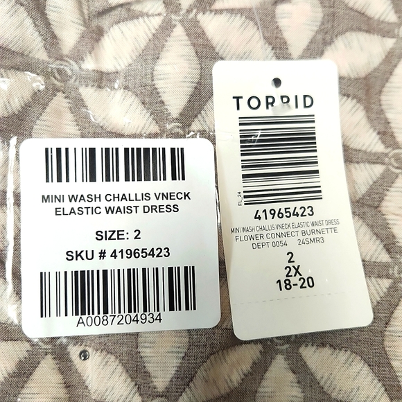 ❤️NWT VINTAGE TORRID MINI CHALLIS POCKETS MACHINE WASH FLORAL DRESS - PLUS SIZE - Picture 5 of 11